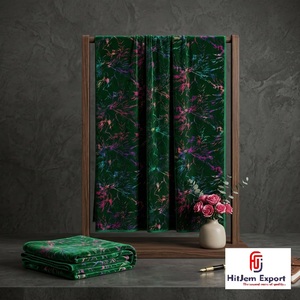Premium Foil Printed Velvet Fabric Multicolor Luxury Fashion Apparel Dress Home Decor Upholstery OEM ODM Custom Fabric - Product Image 4