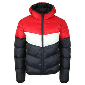 High Street Style Quilted Puffer Hooded Coated Front Logo Casual Warm Breathable Thick <b>Waterproof</b> Zipper Closure Men's <b>Jacket</b> - Product Image 5