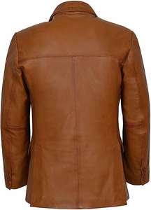 Blazer en cuir pour homme de qualité supérieure, vêtements pour adultes, vente chaude, prix abordable, blazer en cuir respirant avec logo/designs personnalisés - Product Image 5