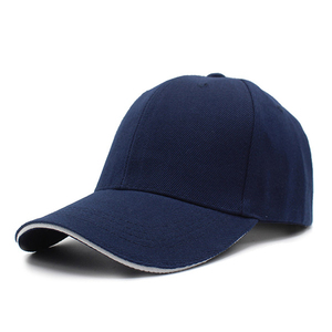 Gorra de Béisbol Unisex de Color Sólido, Azul Marino, 6 Paneles, Ajustable, Estilo Casual, 100% Algodón, Tejido Transpirable e Impermeable, 3D - Product Image 1