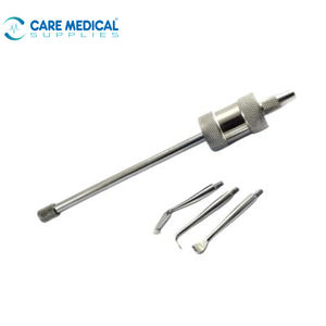 Ensemble d'instruments de diagnostic auriculaire en acier inoxydable de haute qualité avec 3 embouts, légers, pour usage chirurgical, certifiés CE - Product Image 1