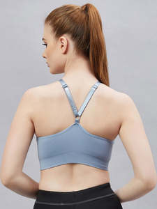 เสื้อชั้นในกีฬาแบบไร้ตะเข็บ ทรงครอสแบ็ค ปกปิดเต็มตัว สำหรับผู้หญิง - Product Image 2