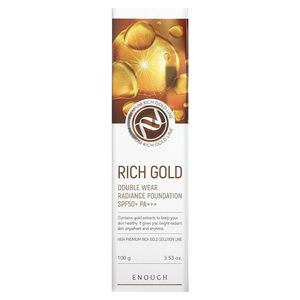 ENOUGH Rich Gold Double Wear Radiance Moisturizer Foundation SPF50+ PA++ Éclaircissant Longue Durée pour Tous Types de Peau - Product Image 3