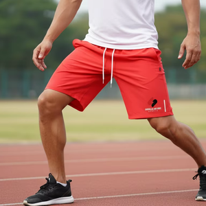 Shorts de sport pour hommes en coton de qualité supérieure, taille élastique, doux, respirants, légers, pour la gym et l'entraînement, vente en gros - Product Image 4