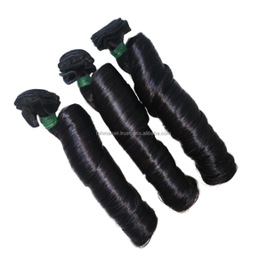 2025 meilleur vendeur indonésien naturel vierge Remy Extensions de cheveux 100% humain Double trame Machine rouleau vagues - Product Image 3