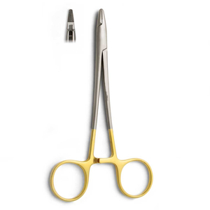 JIMED Surgical Mini Ryder Needle Holder 15cm with <b>Tungsten</b> Carbide Inserts Manual Reusable Microsurgery Instrument - Product Image 6