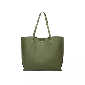 Bolso Tote Casual de Cuero Genuino Beige con Correa Extraíble, Cierre y Capacidad Personalizable, Bolso de Mano para Mujer, Estilo Clásico, Resistente para Exteriores - Product Image 3
