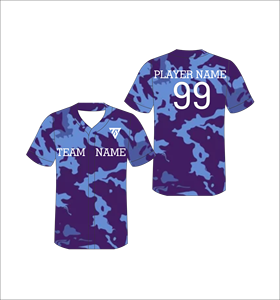 Camiseta de Béisbol Sublimada Personalizada con Cuello en V, Estampado Geométrico, Poliéster que Absorbe la Humedad, Manga Corta, para Hombre, Adulto, Todas las Temporadas - Product Image 2