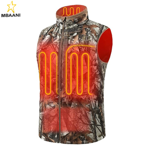 Gilet chauffant pour homme avec batterie, autonomie de 20 heures, gilet chauffant camouflage rechargeable pour la chasse, le travail en extérieur - Product Image 1