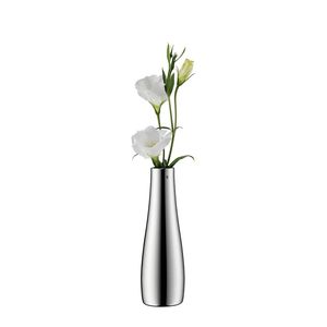 Vase à fleurs en métal classique, design intemporel, décoration d'intérieur, centre de table, présentation sur table, accent pour salon, style élégant - Product Image 4