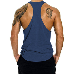 Camiseta sin mangas con cuello en V para hombre, color granate, con estampado de bestias, transpirable, de punto, informal - Product Image 6