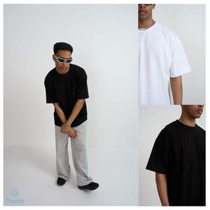 Camiseta Premium al por Mayor, 300 GSM, Talla Grande, 100% Algodón, Gruesa, Lisa, para Marcas de Ropa Urbana, Sin Pedido Mínimo - Product Image 1