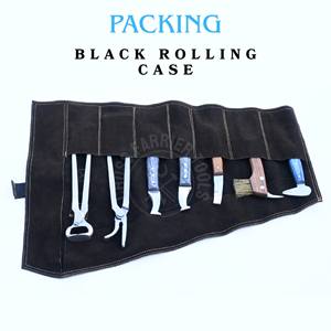Durable Farrier Tools Kit with Hoof Nipper Hoof Knife Trimming Blade Brass End Loop Knife <b>Nail</b> Clincher Buffer & Starter <b>Brush</b> - Product Image 4