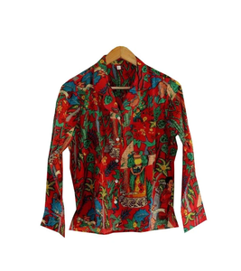 Conjunto de Pijama Coordinado con Estampado Animal para Mujer de Naaz Textile, Ropa de Dormir Informal de Verano, Suave y Transpirable, 100% Algodón, Camisones hasta la Rodilla - Product Image 1