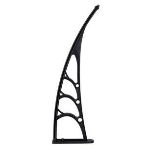 Tettoia per Porte e Finestre, Copertura Antipioggia 100x80cm, Bianco e Nero, Facile Installazione per Uso Domestico - Product Image 5