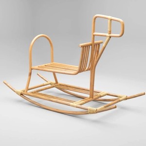 Elección superior juguetes de interior para niños paseo en animal mejor calidad ratán madera balancín caballo madera balancín Silla de caballo - Product Image 5
