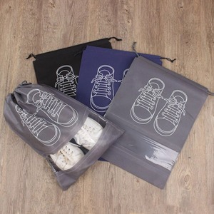 Bolsa de Embalaje para Zapatos de Polipropileno No Tejido con Impresión de Logotipo Personalizado al por Mayor, Bolsa Antipolvo Reutilizable con Ventana Transparente de PVC - Product Image 3