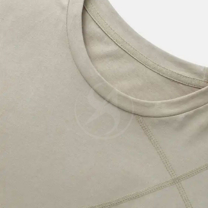 เสื้อยืดผู้ชายผ้าแคนวาสลำลอง ระบายอากาศได้ดี คุณภาพสูง ผลิตในปากีสถาน บริการ OEM พร้อมตัวเลือกปรับแต่งสีพื้น - Product Image 6