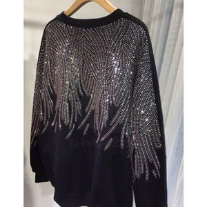 เสื้อสเวตเชิ้ตผู้ชายประดับเพชรเทียม ลายพิมพ์ดิจิทัล ผ้าใส่สบาย เหมาะสำหรับใส่ในชีวิตประจำวันช่วงฤดูหนาว - Product Image 2