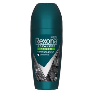 Achetez le déodorant roll-on Rexona CHARCOAL DETOX pour homme, senteur Ice Cool, au Royaume-Uni. - Product Image 1