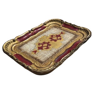 Bandeja Decorativa Multifuncional de Madera con Patrón Abstracto Moderno, Acabado en Oro, Estilo Indio, para Diwali - Product Image 4