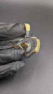 Pendentif Tête de Panthère Noire Sertie de Moissanite Noire en Argent Sterling 925 pour Amateurs d'Animaux - Bijoux Fins, Pendentifs et Breloques - Product Image 3