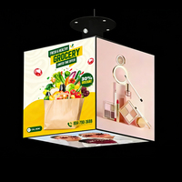 Display LED a Cubo P2.5 P2 per Interni ed Esterni, Schermo Creativo a 4/5/6 Lati Tipo Cubo di Rubik, Impermeabile IP65, Garanzia di 5 Anni per Bar
