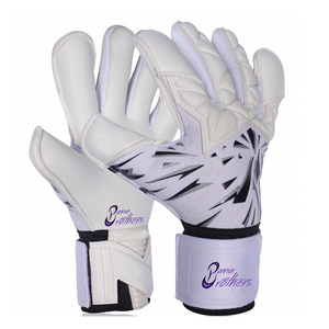Gants de gardien de but avec protection des doigts, paume en latex allemand haute adhérence 4 mm, dos en silicone, gants de football pour match - Product Image 1