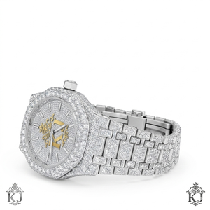 Montre-bracelet automatique haut de gamme en acier inoxydable avec cadran en cristal saphir, design raffiné pour les professionnels soucieux de leur style et la mode - Product Image 2