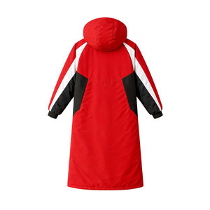 New Design Custom Logo Waterproof Swim Parka Hooded Long <b>Coat</b> Warm <b>Changing</b> Robe for Swimming Teams Beach Pool Use - Product Image 4