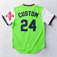 Nouveau maillot de baseball avec logo blanc pour homme, coupe classique, fermeture à boutons, manches courtes, impression sublimée par RIVIAN ATLANTIC
