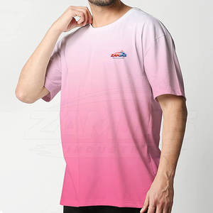 เสื้อยืดโอเวอร์ไซส์พิมพ์โลโก้ตามสั่งขายส่งสำหรับผู้ชาย แขนสั้น สวมใส่สบาย ผ้าฝ้าย 100% ทรงหลวม เสื้อยืดโอเวอร์ไซส์ - Product Image 2