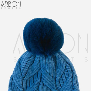 Bonnet d'hiver personnalisé avec logo 2026, pompon, épais, doux, pour l'extérieur, prix de gros, nouvelle arrivée, uni, décontracté, unisexe - Product Image 6