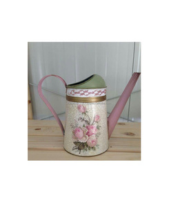 Bidon d'eau galvanisé avec peinture en émail magnifiquement détaillée, parfait pour l'arrosage du jardin extérieur - Product Image 3