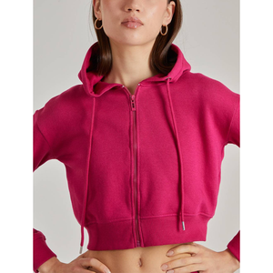 Sweat-shirt à capuche court Hip Hop 2026 pour femme, style streetwear hiver, basketball, sexy, avec logo en relief, idéal pour le jogging - Product Image 3