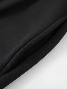 Men's Quarter-Zip Comfortable Printed Sweatshirt Set Maroon Black French Terry Casual Winter Wear Breathable Polyester Cotton - Product Image 6