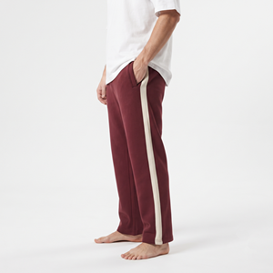 Pantalones Deportivos Casuales de Algodón para Hombre, Estilo Oversize, Pierna Ancha, Corte Holgado, con Franja Lateral, Estilo Urbano - Product Image 3
