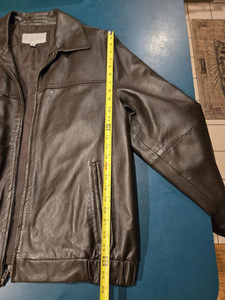 Chaqueta de Cuero Genuino Marrón de Alta Calidad, Estilo Bomber, Chaqueta Moderna Premium, OEM Personalizada - Product Image 5