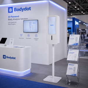 เครื่องสแกนร่างกายเชิงพาณิชย์สำหรับงานหนัก Bodydot BDF1000 เครื่องตรวจสุขภาพร่างกายแบบเต็มตัว โครงสร้างอลูมิเนียมอัลลอยด์ ไม่สามารถพับได้ พร้อมระบบติดตามท่าทาง - Product Image 1