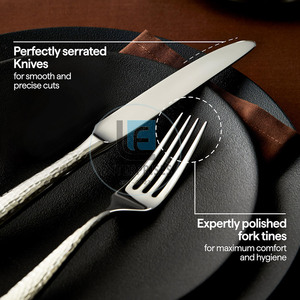 Ensemble de couverts faits à la main avec poignée confortable, vente en gros à bas prix, ensemble de couverts de haute qualité - Product Image 5
