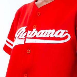 Camiseta de béisbol sólida 2025, camiseta informal de manga corta con botones para hombres y mujeres, ropa de softbol lisa con un - Product Image 3