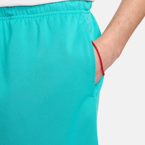 Shorts Bermuda Homme Turquoise Taille Mi-Haute Uni avec Cordon de Serrage, Respirant, Tricoté, Décontracté, pour l'Entraînement - Product Image 3