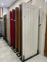 Porte d'entrée en bois massif MDF, couleur et taille personnalisées, ouverture latérale, étanche, pour appartement, hôtel, chambre à coucher
