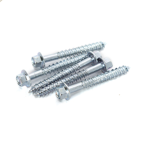 PDC High Strength CLASS 4 Carbon Steel White/Yellow Zinc Plated External Hex Head Coarse Wood Thread Lag <b>Screw</b> Timber Metric - Product Image 6