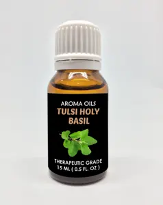 Aceite aromático de albahaca Natural, grande, Tulsi