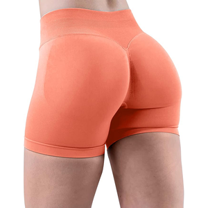 Shorts de Yoga Brillantes para Mujer, Ecológicos, Elásticos en Cuatro Direcciones, Spandex/Nailon, Aspecto Metálico, para Entrenamiento, Gimnasio, Ropa Festiva - Product Image 4