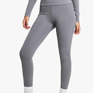 Leggings de yoga taille mi-haute sans couture, flexibles et unis - Effet ventre plat amincissant en Spandex/Nylon pour femme - Prix abordable OEM - Product Image 6