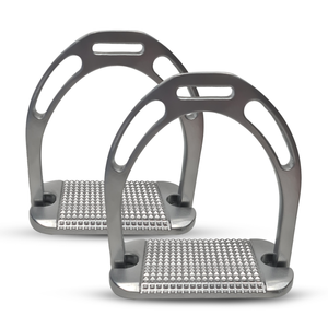 Estribos para Caballos, Estribos Ecuestres, Estribos de Seguridad de Acero Inoxidable, Antideslizantes, Ligeros, Ajustables y Anchos - Product Image 5