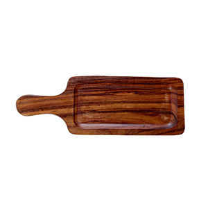Planches de service en bois Offre Spéciale Plateau de service en bois de manguier avec poignée pour nourriture Viande Fromage Pain Steak Board au prix d'usine - Product Image 3