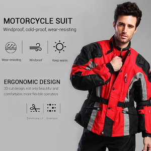 Chaqueta de Motocicleta de Invierno y Pantalones de Moto, Chaqueta de Motocross Resistente al Desgaste, Protector de Moto a Prueba de Viento para Turismo - Product Image 3